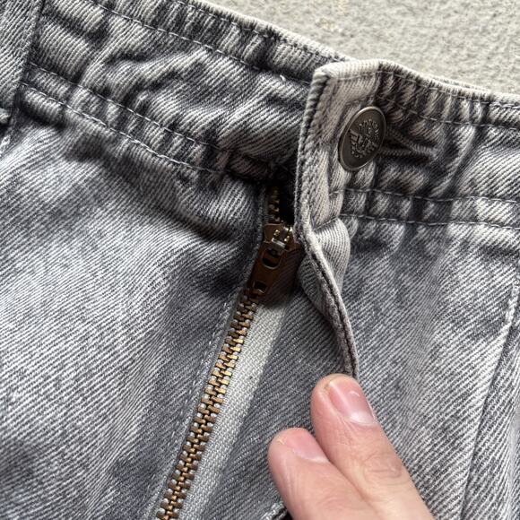 Deadstock 90s Dockers Jeans Black 28x30 Pleated Denim Levi’s Baggy Acid Vintage - Picture 5 of 13